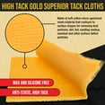 thumbnail image 3 of ProductionShop - High Tack Superior Gold Tack Cloths, Box of 12 - Professional Grade Automotive Woodworking Painting - Removes Dust, Sanding Particles, Cleans Surfaces, Wax & Silicone Free Anti-Static, 3 of 6