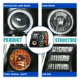 thumbnail image 6 of Spec-D Tuning LED Dual Halo Headlights Black Compatible with 2002-2006 Cadillac Escalade All, Left + Right Pair Headlamps Assembly, 6 of 7