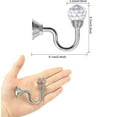 thumbnail image 2 of Juego de 4 ganchos de varilla de cristal acrílico YONGSHENG para colgar en la pared Plata, 2 of 5
