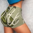 thumbnail image 4 of Balery Dinosaur Pantalones cortos de entrenamiento estampados para mujer, sin costuras, ajustados, para gimnasio, yoga, correr, deportes, ejercicio activo, fitness.-Large, 4 of 8