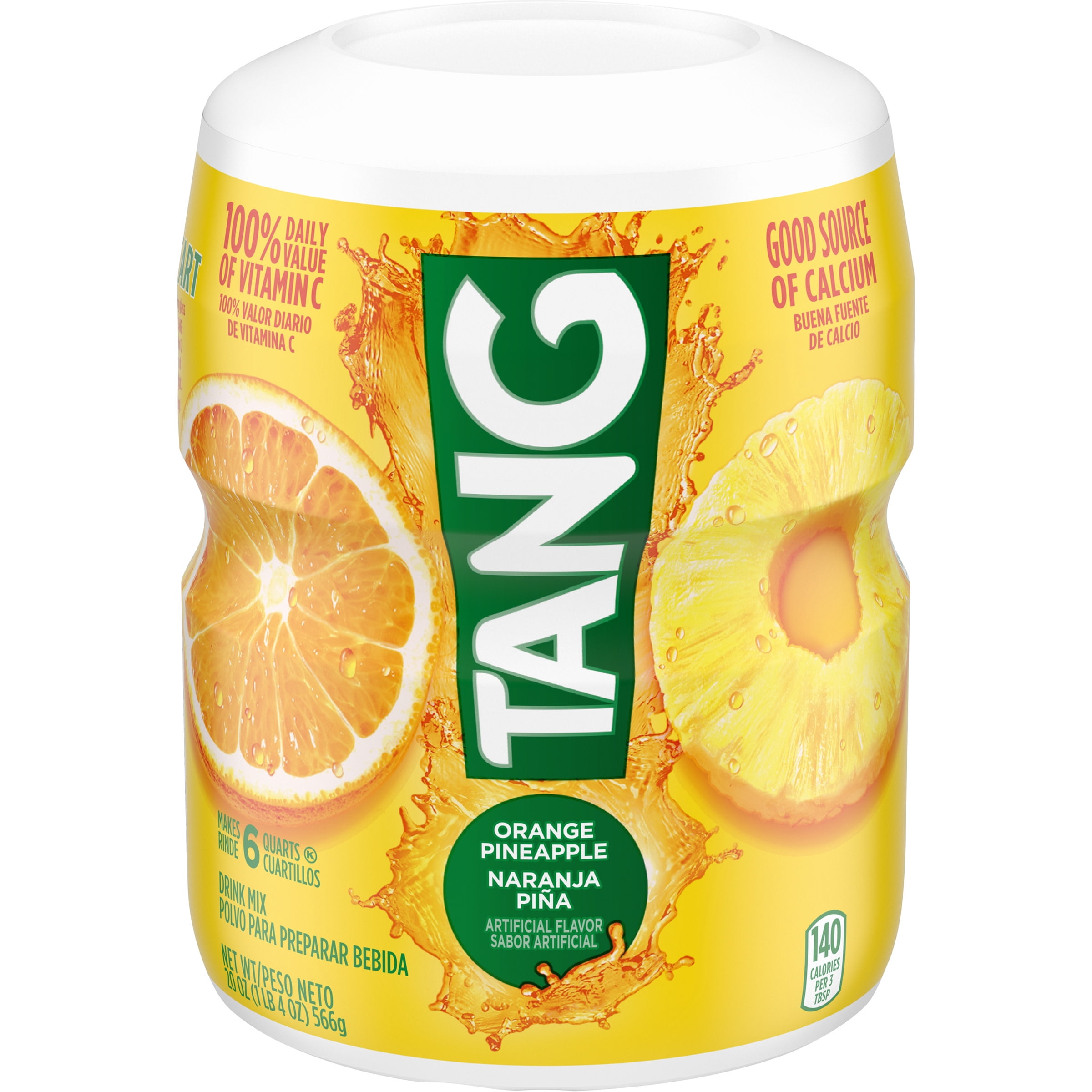 Tang Orange Pineapple Artificially Flavored Powdered Soft Drink Mix, 20