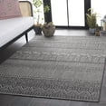 thumbnail image 2 of SAFAVIEH Beach House Jolanta Geometric Indoor/Outdoor Area Rug, Charcoal/Gray, 5'3" x 7'6", 2 of 13