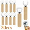 thumbnail image 2 of 1-30PCS Stainless Steel Wooden Bottle Opener For Home Kitchen Bar Restaurant Party Gift Kitchen Accessories  Gadget, 2 of 9