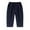 Navy, variant on LYHaoo 2025 New Children's Solid Color Casual Pants Fashion Children's Pants Wide Leg Pants Sizes 18-24 Months Brown