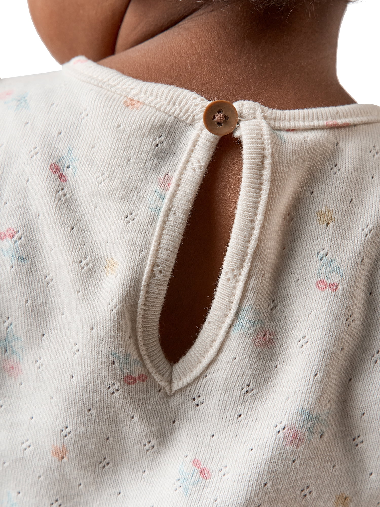 Modern Moments by Gerber Baby Girl Organic Flutter Sleeve Top, Sizes 0/3 Months - 24 Months
