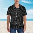 thumbnail image 4 of Daiia Not All Who Wander Are Lost2 Hawaiian Shirt for Men Gentle Cotton Regular Short Sleeve Casual-X-Large, 4 of 9