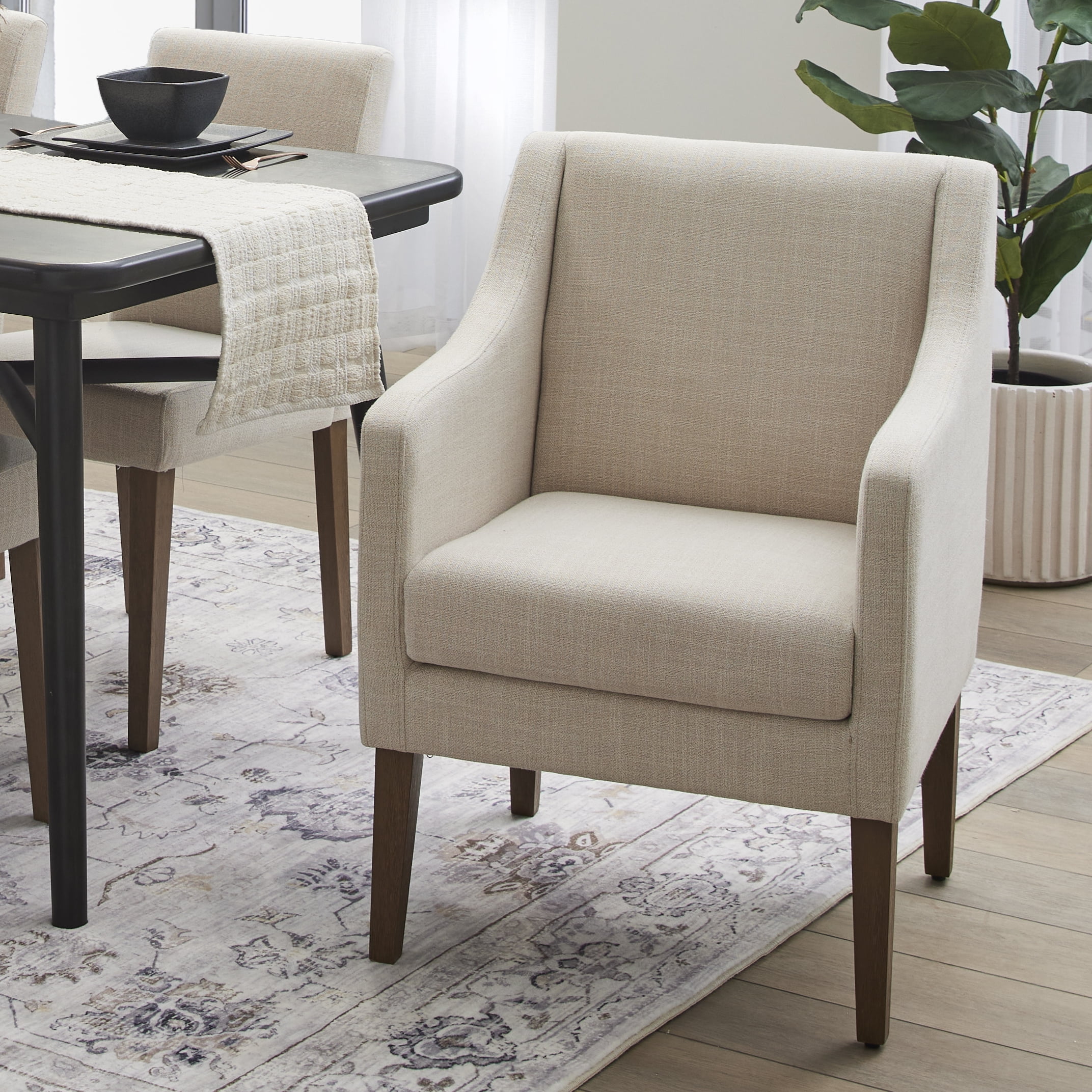 Signature Design by Ashley Wyndahl Rustic Modern Cushioned Dining Chair Set of 2 Distressed Brown Walmart