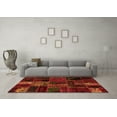 thumbnail image 3 of Ahgly Company Indoor Rectangle Oriental Orange Modern Area Rugs, 2' x 5', 3 of 4