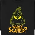 thumbnail image 3 of The Grinch  - Who's Scared  - Men's Crew Neck Fleece Pullover, 3 of 5