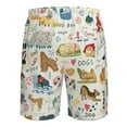 thumbnail image 6 of Disketp Men'S Swim Trunks Hawaiian Breathable Surf Beach Swimsuits Mesh Lining Beach Shorts With Pockets-Dogs Funny Pets, 6 of 9
