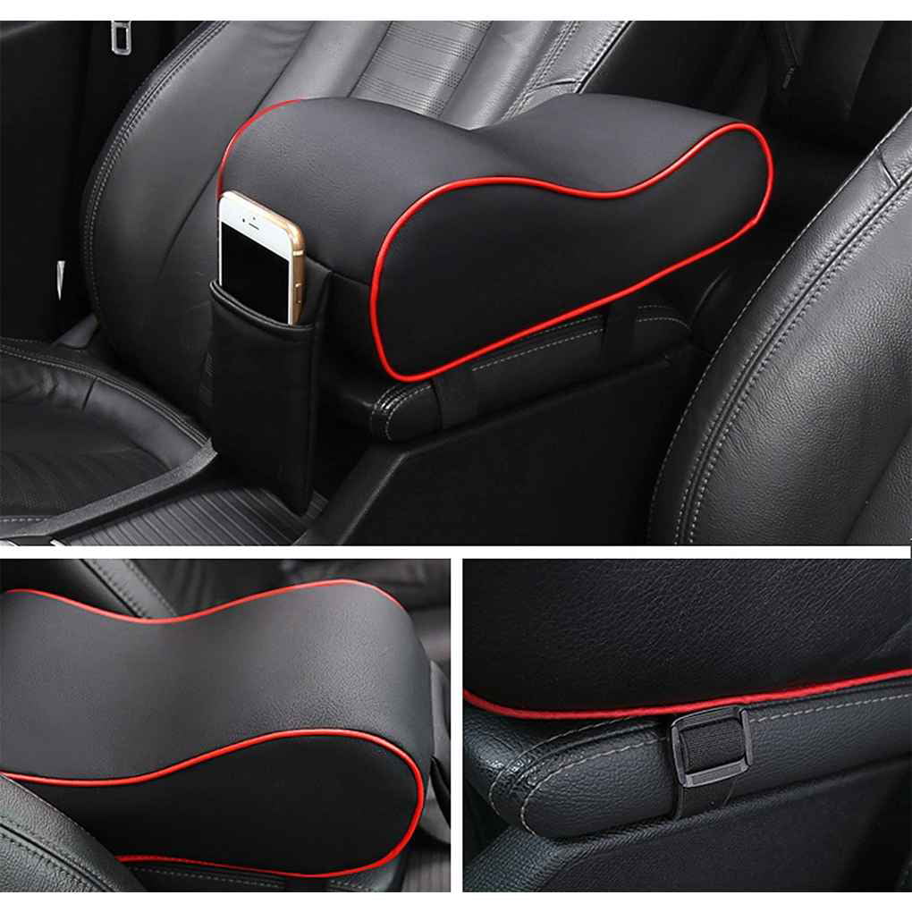 Breathable Car Armrest Box Mat Interior Armrest Pad Head Neck Rest Cushion Pillow Memory Foam Car Storage Bag Beaums