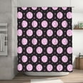 thumbnail image 3 of Fuzoiu Pink Groovy Disco Ball Print Waterproof Shower Curtain 72x72in with Heavy Duty Metal Grommets,Machine Washable Spring Modern Shower Curtains, 3 of 3