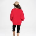 thumbnail image 2 of Women's Gameday Couture Red Kansas City Chiefs Prime Play Oversized Premium Drop Shoulder Sweatshirt, 2 of 5