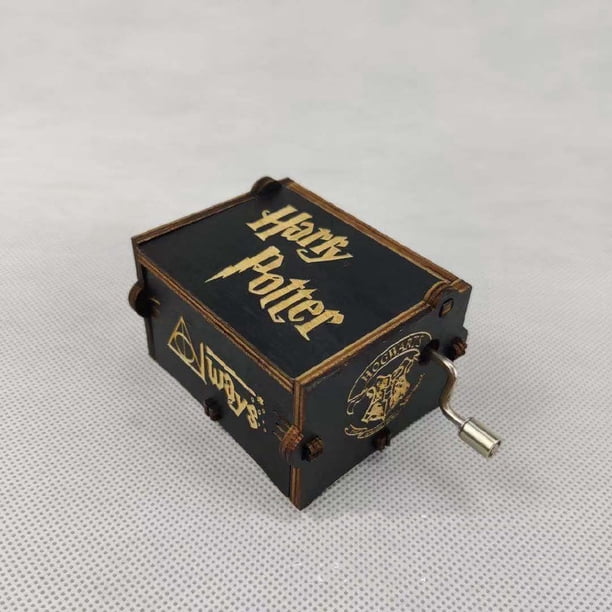 Cajas de música coleccionables de madera grabadas a mano de Harry Potter juguetes hechos a mano