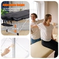 thumbnail image 5 of VIRRMO Adjustable Aluminium Massage Bed with Neck Stretcher, 84 Inch, Black, 5 of 7