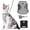 gray, variant on TETOU Cat Harness and Leash Set for Walking Adjustable Vest with Reflective Strap for Pet Kitten Puppy