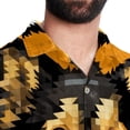 thumbnail image 5 of Pixel Dog Men's Short Sleeve Printed Button Down Beach, Casual, Poplin Shirts for Summer Vacation, 5 of 6