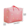 thumbnail image 3 of JWshufel Non Woven Moving Duffel Bag with Large Capacity for Travel and Storage Quilt Clothes And Sundries Organizer for Easy Packing 22.8"x8.7"x15" Pink, 3 of 6