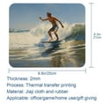 thumbnail image 5 of Surf Desk Pad Mouse Mat Desk Mat - Square 8.3x9.8 Inch Non-Slip Rubber Bottom Printed, Suitable for Office and Gaming, 5 of 6