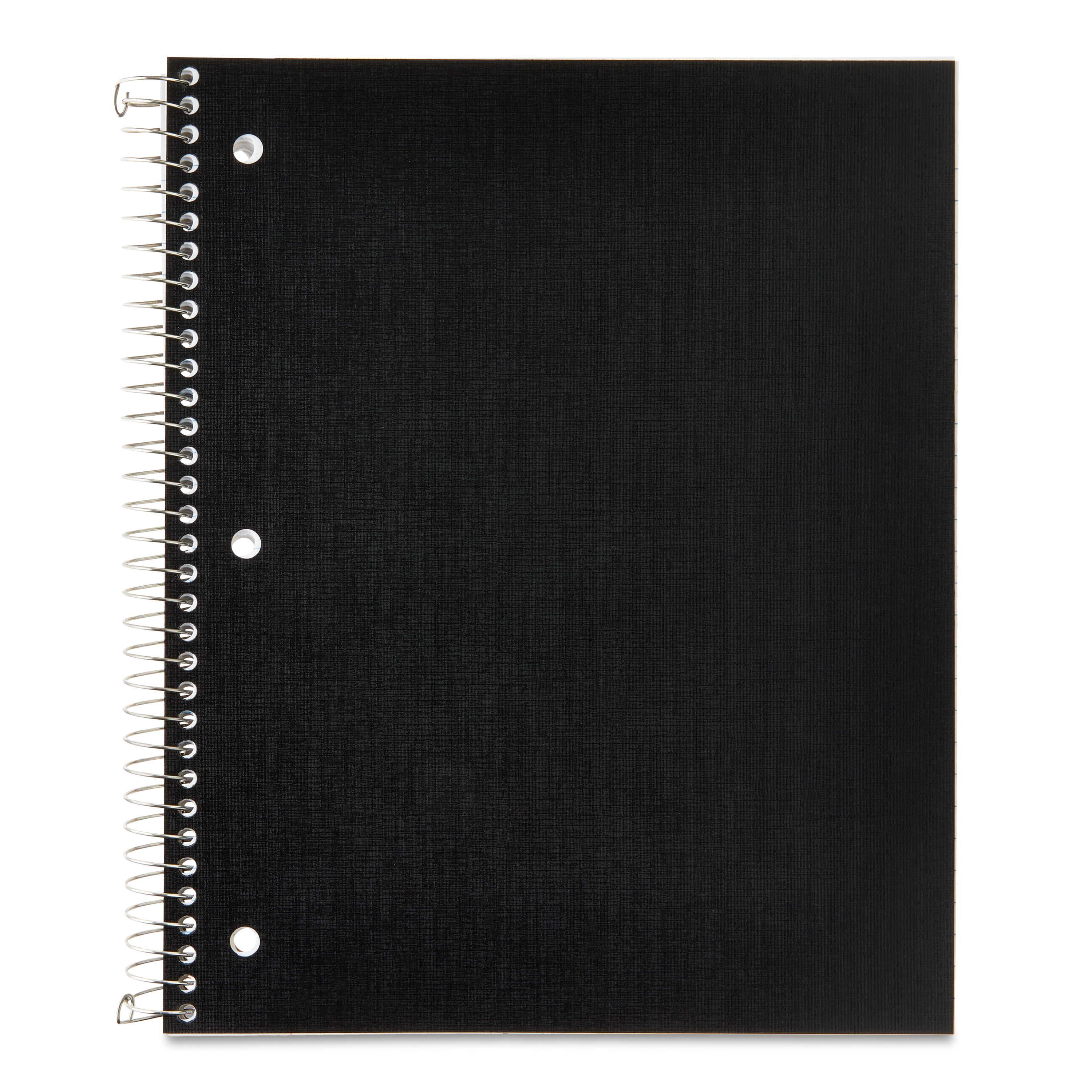 (2 pack) Pen+Gear Wide Ruled 3-Subject Poly Notebook, Black, 8.5" x 10.5", 120 Sheets