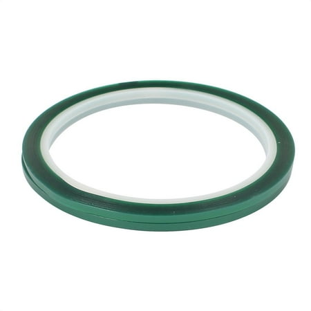 uxcell 2 Pcs 3mm x 33 Meters Green PET Adhesive Tape High Temperature Resistant Tape for PCB
