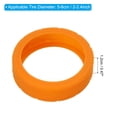 thumbnail image 2 of Uxcell Luggage Wheels Covers, Luggage Wheel Protector Covers Silicone Suitcase Wheel Covers for Suitcase, Orange 4Pcs, 2 of 7