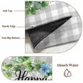thumbnail image 6 of 8x10 Area Rugs for Living Room, Easter Non Slip Area Rugs for Kitchen Bedroom Entryway, Spring Colorful Eggs Flower Leaf Grey Plaid Checkered Washable Carpet Runner Rug Floor Mats for Bedroom, 6 of 8