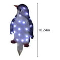 thumbnail image 2 of EGNMCR Room Decor, , Lighted Penguin Christmas Outdoor Yard Decorations, Glittered Penguin With Battery Lighted Outdoor Decor, Artificial Pre-Lit Xmas Decorative Penguin LED Lights penguin lights, 2 of 7