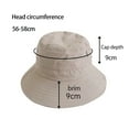 thumbnail image 4 of YAOBAMM Sun Hat Men Hat Wide Brim Adjustable Windproof Rope Quick Drying Casual Protection Solid Color Outdoor Visor Fisherman Hat, 4 of 7