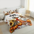thumbnail image 3 of Manfei Farm Turkey Sunflower Bedding Comforter Set,Thanksgiving Theme Twin Comforter Sets,Autumn Harvest Pumpkin Bedding Set For Kids,Super Cozy Room Decor Reversible,2pcs, 3 of 8