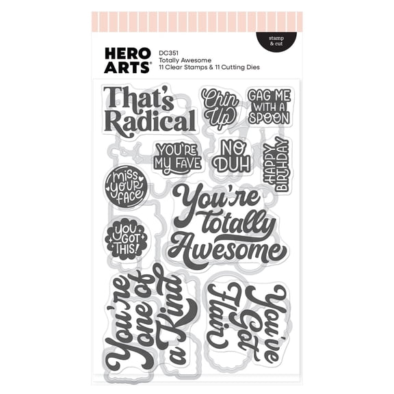 Hero Arts Stamp & Cut-Totally Awesome