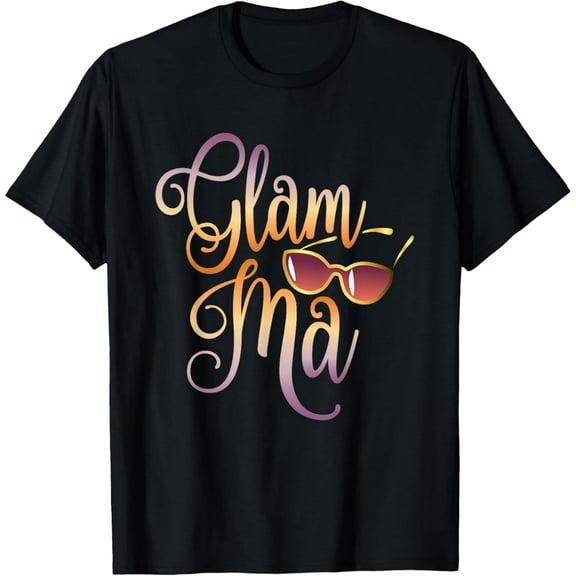 Glam-ma Sunglasses Graphic Gift for Grandmother Women Cotton T-Shirt