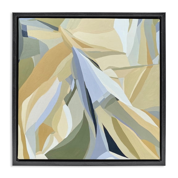 Stupell Industries Southwestern Dynamic Geometric Pattern Black Floating Frame Canvas Art, 18 x 18, by Erika Gehringer
