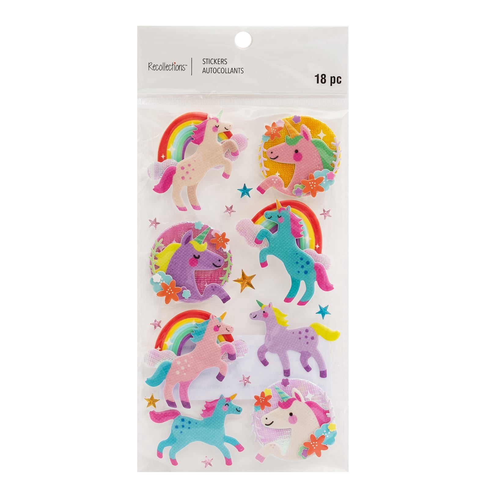 Recollections Unicorn Stickers, 12 Pack