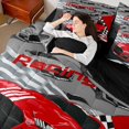 thumbnail image 4 of jejeloiu Red Cool Car 7-Piece Twin Bedding Sets,Extreme Sport Lover Bedding Comforter Set For Racing Gamer Reversible, 4 of 8