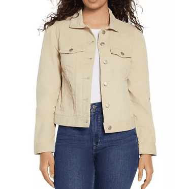 Gap Women's Corduroy Jacket (Oyster Grey, XL)