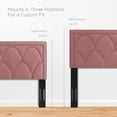 thumbnail image 6 of Greta Performance Velvet King California King Headboard Dusty Rose, 6 of 6