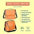 thumbnail image 2 of Wildkin Bengal Orange Double Decker Lunch Bag Orange, 2 of 7