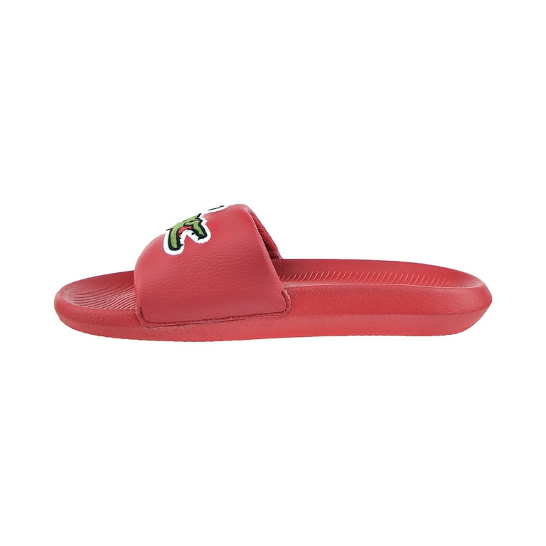 Lacoste Mens Croco Slide Sandal 8 Red/Green - Walmart.com