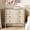 Natural, variant on WAMPAT Nightstand with 3 Drawer,Solid Wood & Hand‑Carved Design Bedside Table for Bedroom,Oak