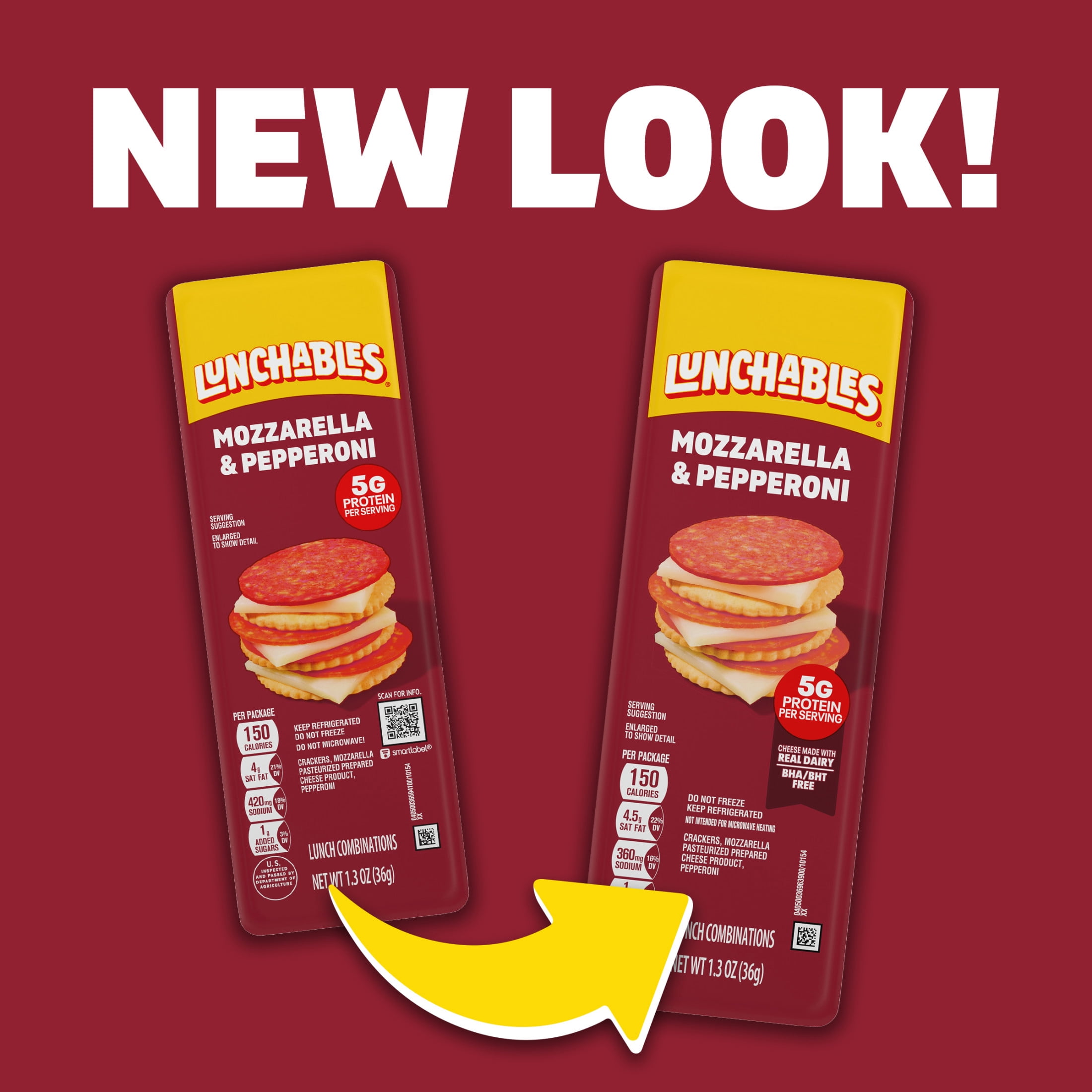 (5 pack) Lunchables Mozzarella & Pepperoni Value Pack, 1.3 oz Pack