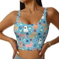 thumbnail image 2 of Lsque Cute Dog Printed Women'S Sports Bra, Compression, Moisture Wicking, High-Impact Sports Bra For Women,Supportive sports bra-XX-Large, 2 of 9