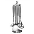 thumbnail image 4 of Bearachild Práctico soporte giratorio plateado para utensilios de cocina de 360 grados con ganchos de acero inoxidable de primera calidad Organizadores de utensilios de cocina, 4 of 6