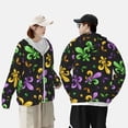thumbnail image 4 of Lsque Mardi Gras Carnival4 UPF 50+ Lightweight Sun Protection Men's Women's Long Sleeve Shirt, Hoodie Performance -Small, 4 of 9