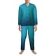 thumbnail image 3 of Balery Blue to turquoise Pijama para Hombre de Dos Piezas con Manga Larga, Conjunto de Dormir y Descanso Suave con Bolsillos-Medium, 3 of 6