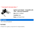thumbnail image 2 of Ignition Lock Cylinder - Compatible with 1994 - 1996 Ford Thunderbird 1995, 2 of 2