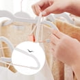 thumbnail image 3 of SONGMICS Paquete de 24 Perchas de Terciopelo para Pantalones Perchas de 16,7 Pulgadas de Largo con Clips Móviles de Color Oro Rosa Resistentes Antideslizantes Ahorro de Espacio para Pantalones Faldas, 3 of 7