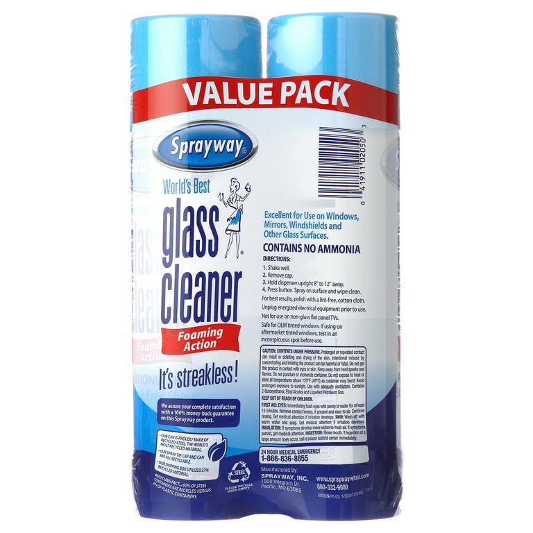 2-Pack Foaming Glass Cleaner