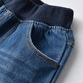 thumbnail image 6 of YUANxueke Boys Denim Shorts Elastic Waist Wide Leg Jean Shorts Casual Summer Jorts with Pockets for 0-10 Years, 6 of 8