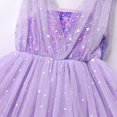 thumbnail image 6 of IBTOM CASTLE Toddler Baby Girls Tutu Dress Sleeveless V Neck Sparkle Sequins Glitters Princess Tulle Casual Birthday Party Dress 2-3 Years Purple, 6 of 8